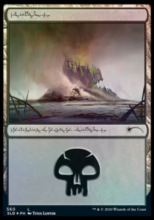 Swamp (Phyrexian) (560) [Secret Lair Drop Promos] | Black Swamp Games