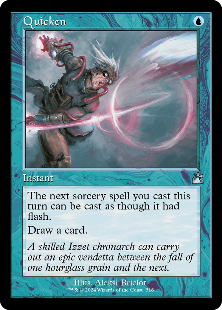 Quicken (Retro Frame) [Ravnica Remastered] | Black Swamp Games