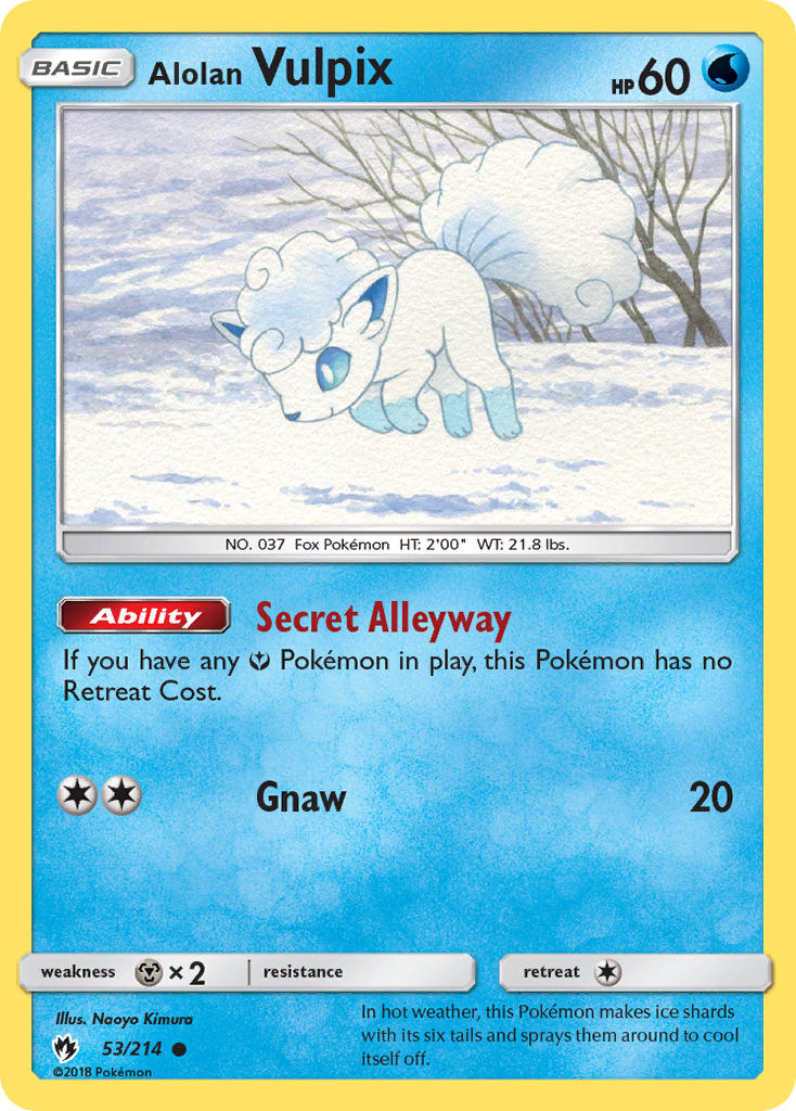 Alolan Vulpix (53/214) [Sun & Moon: Lost Thunder] | Black Swamp Games