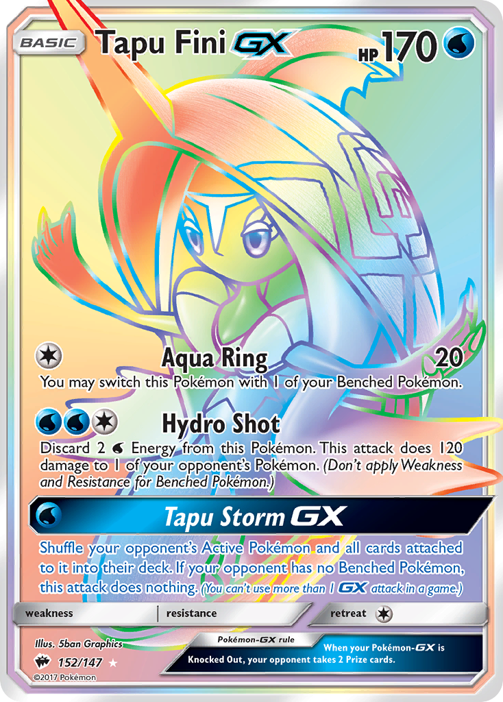 Tapu Fini GX (152/147) [Sun & Moon: Burning Shadows] | Black Swamp Games