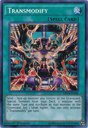 Transmodify [MP14-EN106] Secret Rare | Black Swamp Games