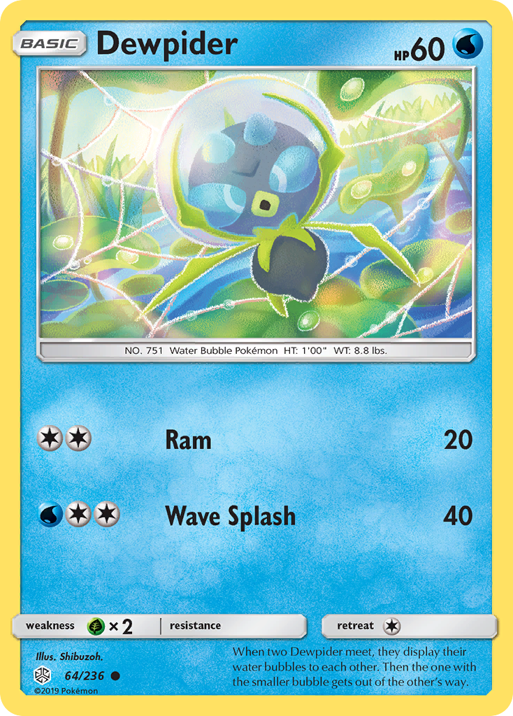 Dewpider (64/236) [Sun & Moon: Cosmic Eclipse] | Black Swamp Games