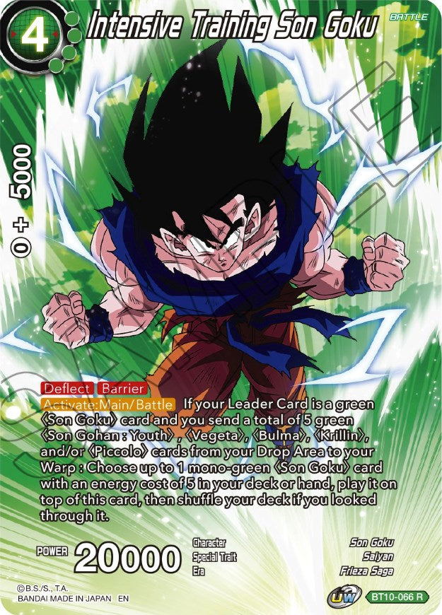 Intensive Training Son Goku (BT10-066) [Theme Selection: History of Son Goku] | Black Swamp Games