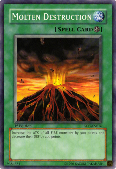 Molten Destruction [SD3-EN016] Common | Black Swamp Games
