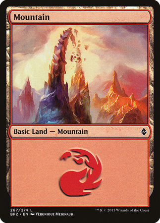 Mountain (267) [Battle for Zendikar] | Black Swamp Games