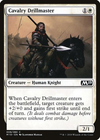 Cavalry Drillmaster [Core Set 2019] | Black Swamp Games