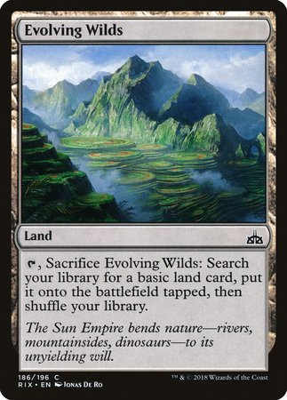 Evolving Wilds [Rivals of Ixalan] | Black Swamp Games