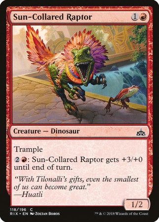 Sun-Collared Raptor [Rivals of Ixalan] | Black Swamp Games