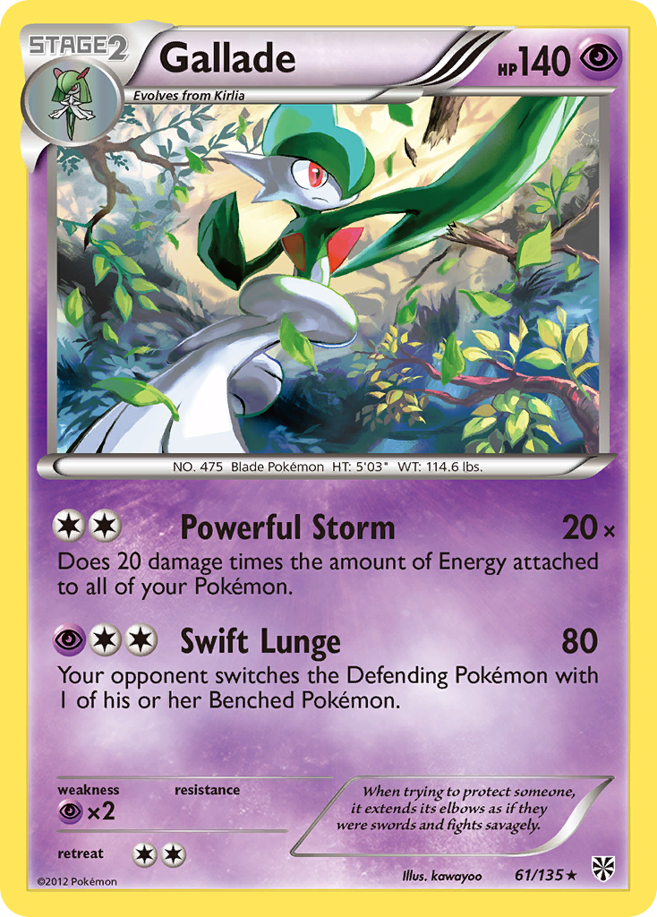 Gallade (61/135) [Black & White: Plasma Storm] | Black Swamp Games