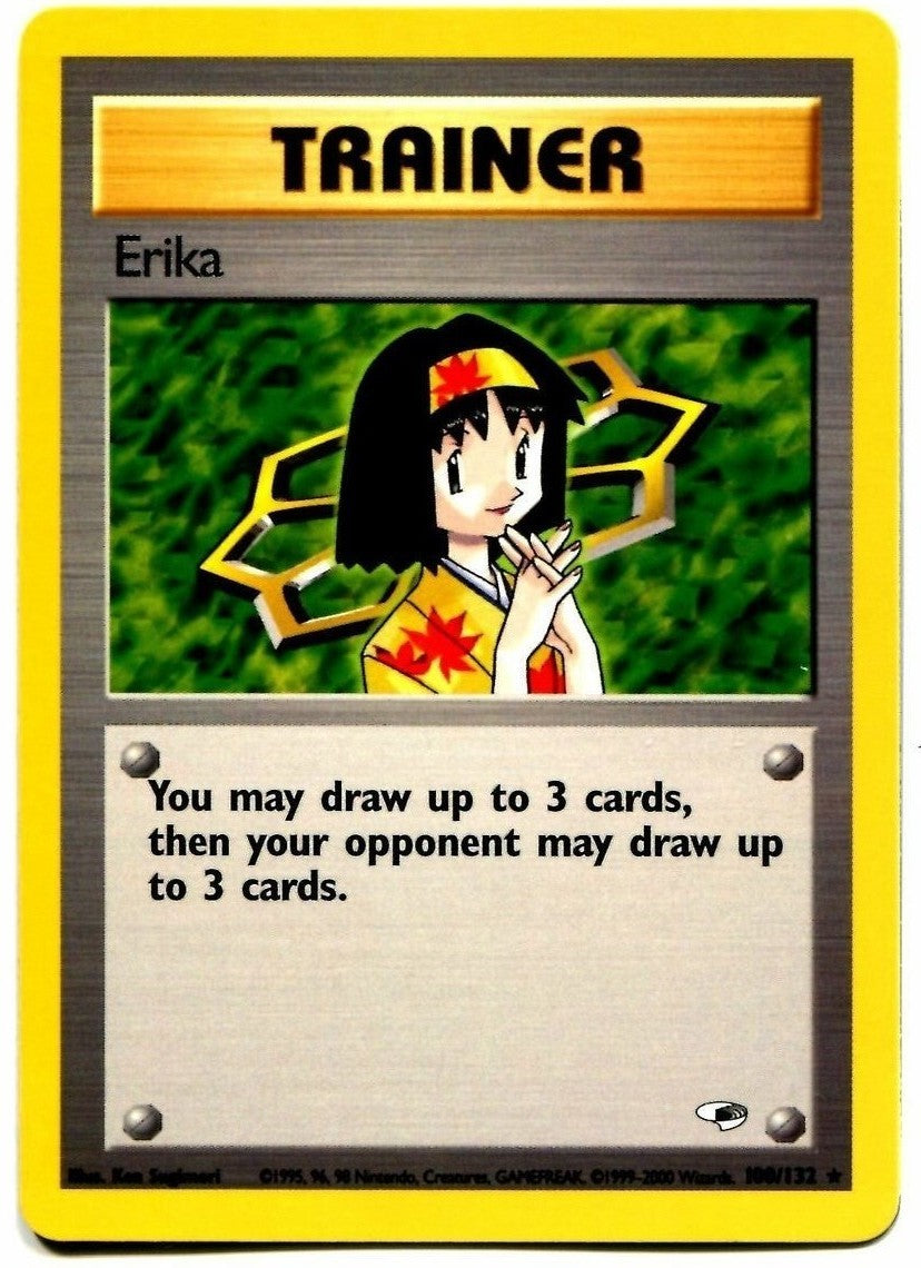 Erika (100/132) [Gym Heroes Unlimited] | Black Swamp Games