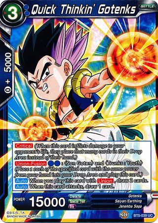 Quick Thinkin' Gotenks (BT5-039) [Miraculous Revival] | Black Swamp Games