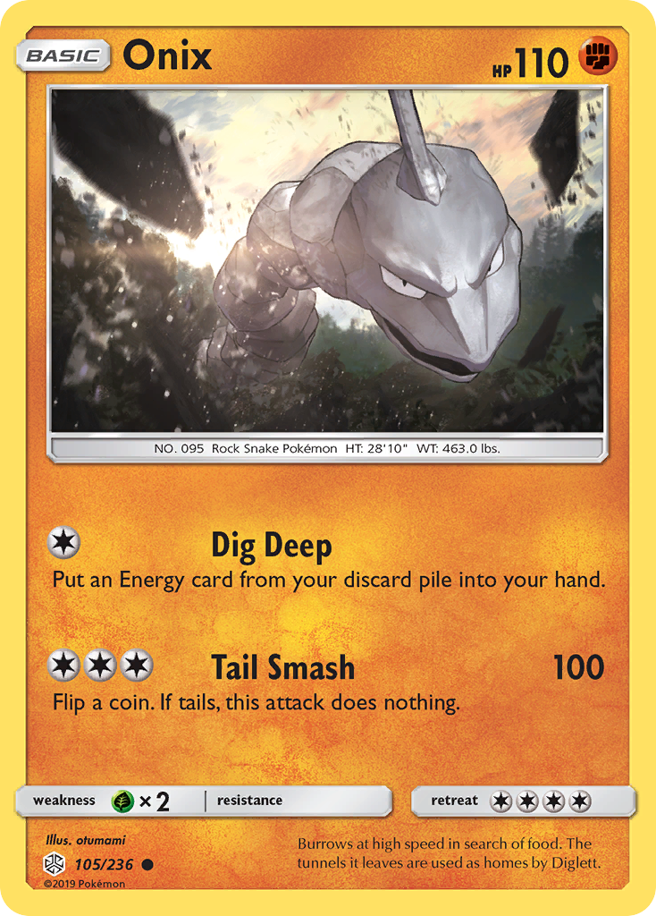 Onix (105/236) [Sun & Moon: Cosmic Eclipse] | Black Swamp Games