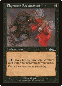 Phyrexian Reclamation [Urza's Legacy] | Black Swamp Games