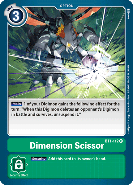 Dimension Scissor [BT1-112] [Release Special Booster Ver.1.0] | Black Swamp Games