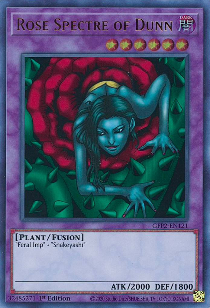 Rose Spectre of Dunn [GFP2-EN121] Ultra Rare | Black Swamp Games