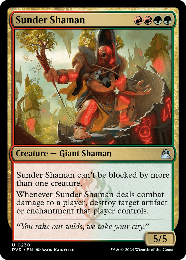 Sunder Shaman [Ravnica Remastered] | Black Swamp Games