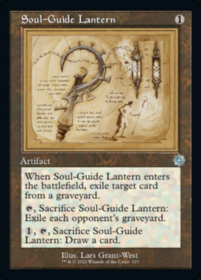 Soul-Guide Lantern (Retro Schematic) [The Brothers' War Retro Artifacts] | Black Swamp Games