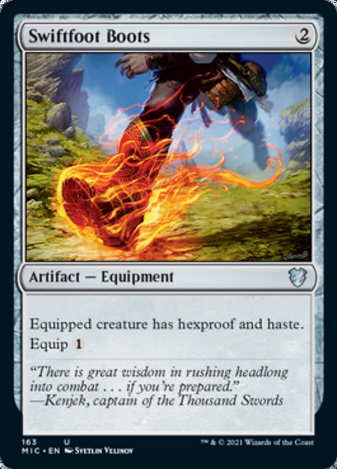 Swiftfoot Boots [Innistrad: Midnight Hunt Commander] | Black Swamp Games