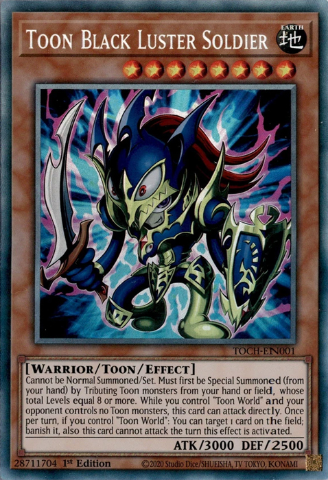Toon Black Luster Soldier [TOCH-EN001] Collector's Rare | Black Swamp Games