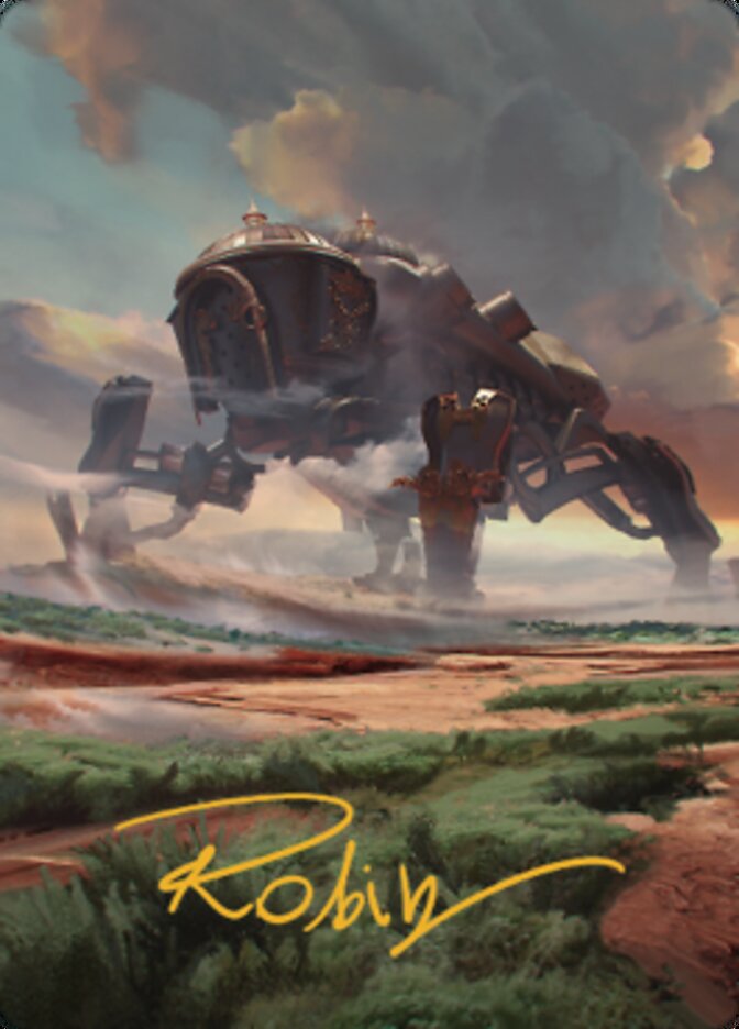 Plains (2) Art Card (Gold-Stamped Signature) [The Brothers' War Art Series] | Black Swamp Games