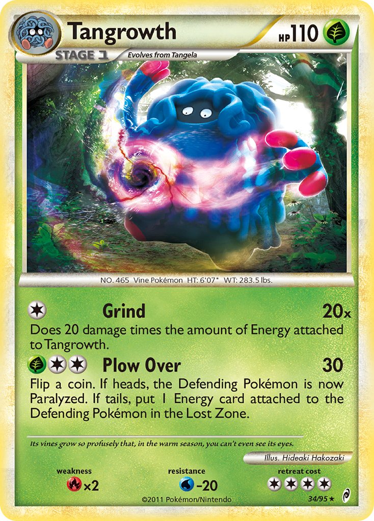 Tangrowth (34/95) (Theme Deck Exclusive) [HeartGold & SoulSilver: Call of Legends] | Black Swamp Games