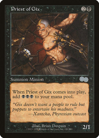 Priest of Gix [Urza's Saga] | Black Swamp Games