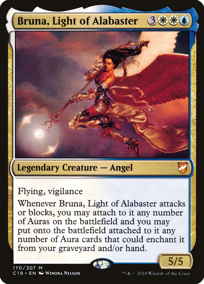 Bruna, Light of Alabaster (Oversized) [Commander 2018 Oversized] | Black Swamp Games