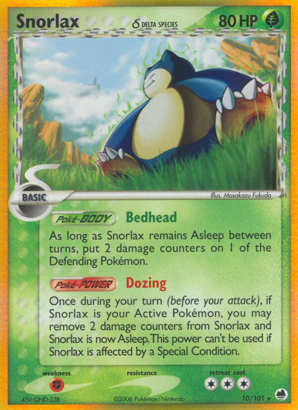 Snorlax (10/101) (Delta Species) [EX: Dragon Frontiers] | Black Swamp Games