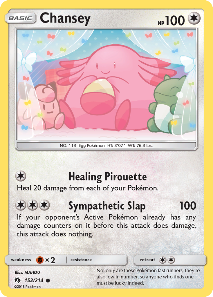 Chansey (152/214) [Sun & Moon: Lost Thunder] | Black Swamp Games