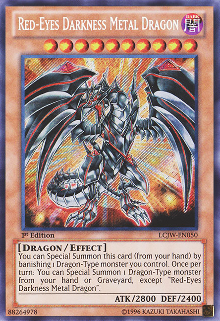 Red-Eyes Darkness Metal Dragon [LCJW-EN050] Secret Rare | Black Swamp Games
