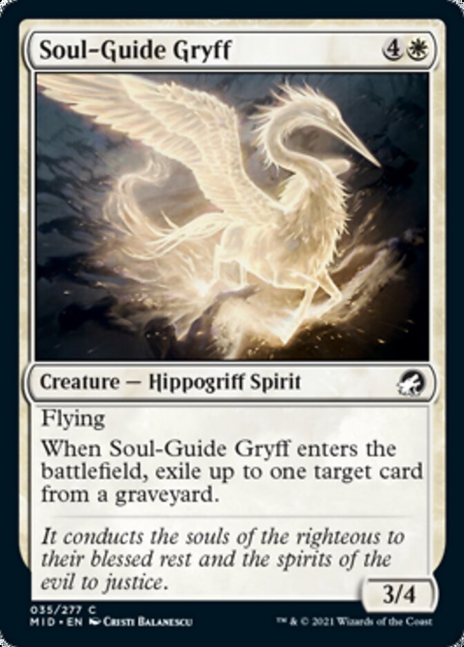 Soul-Guide Gryff [Innistrad: Midnight Hunt] | Black Swamp Games