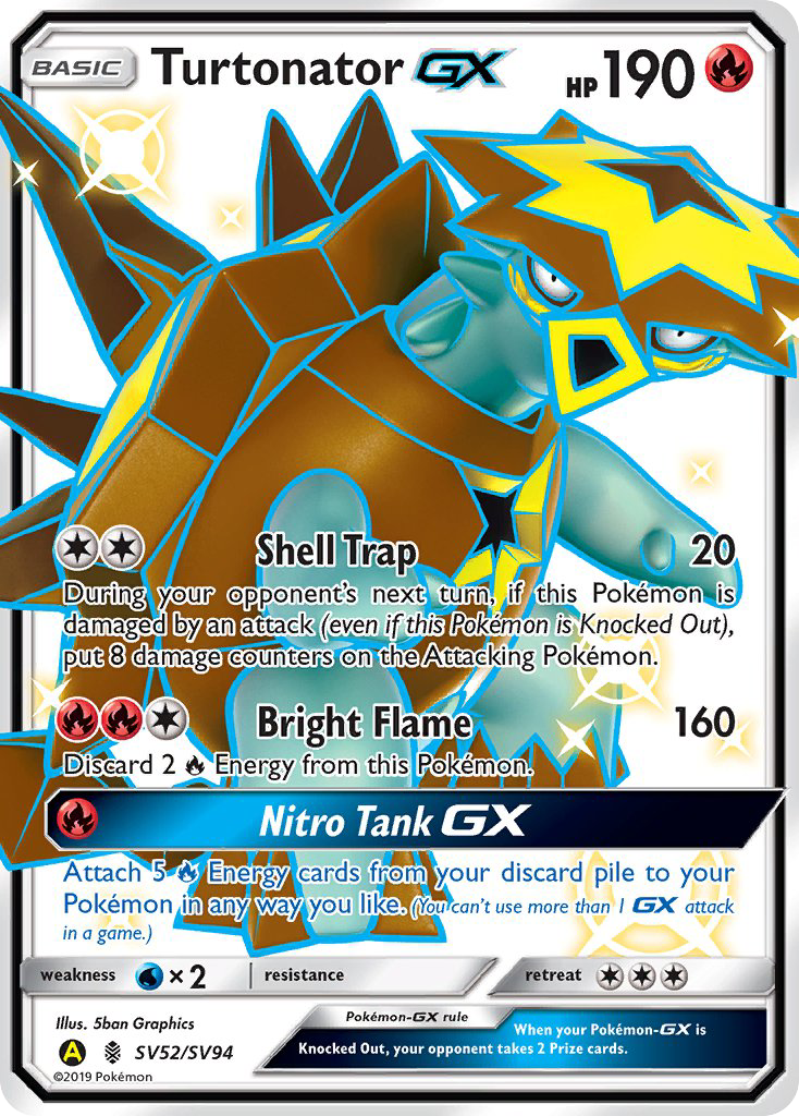 Turtonator GX (SV52/SV94) [Sun & Moon: Hidden Fates - Shiny Vault] | Black Swamp Games