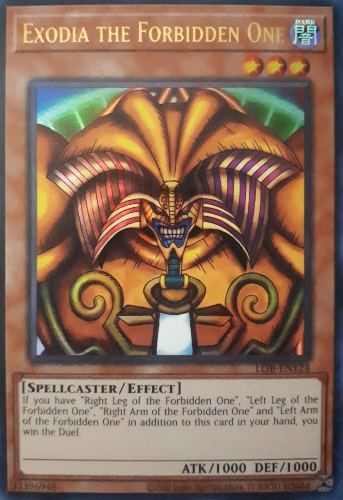 Exodia the Forbidden One (25th Anniversary) [LOB-EN124] Ultra Rare | Black Swamp Games