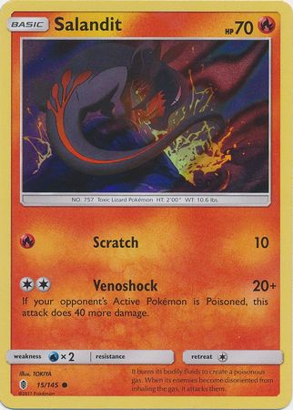 Salandit (15/145) (Collection Promo) [Sun & Moon: Guardians Rising] | Black Swamp Games