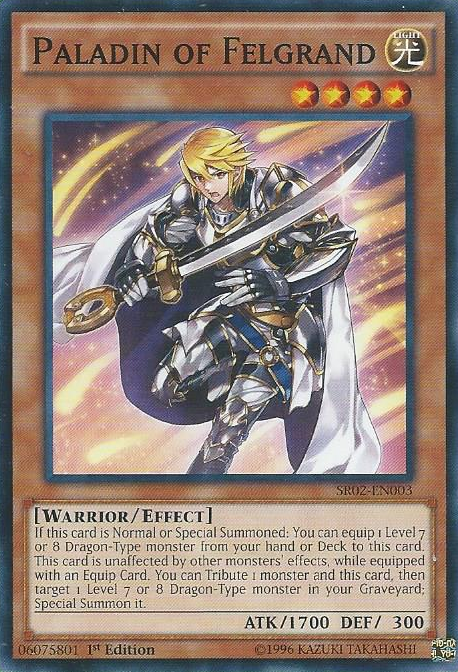 Paladin of Felgrand [SR02-EN003] Common | Black Swamp Games