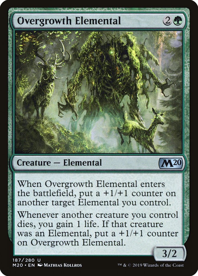 Overgrowth Elemental [Core Set 2020] | Black Swamp Games