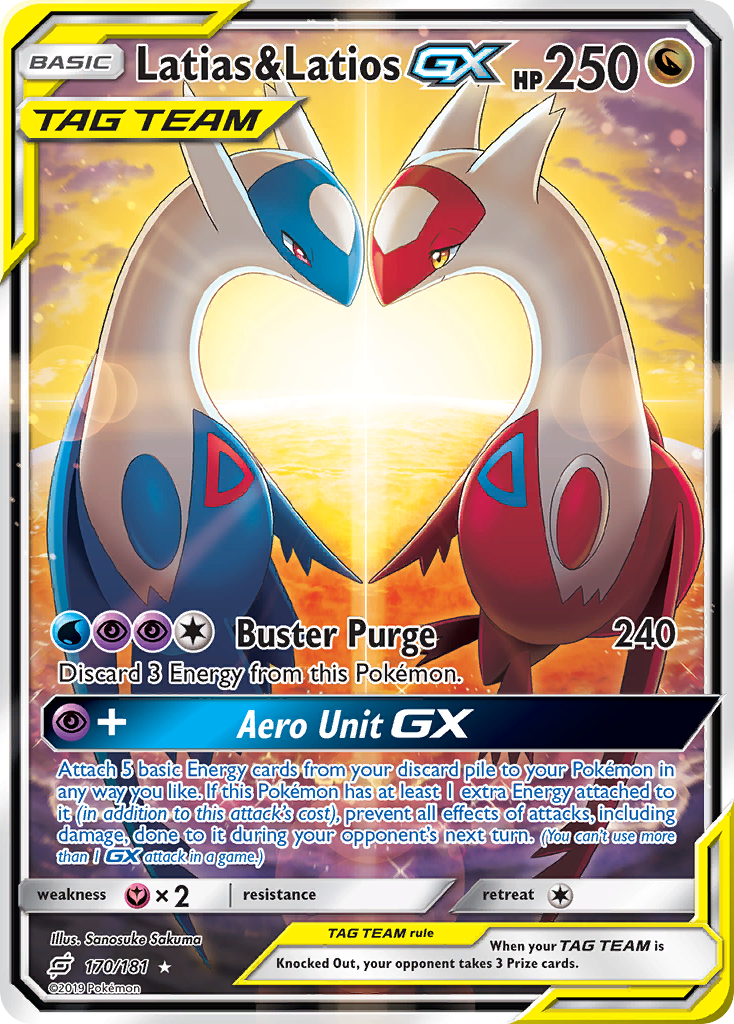 Latias & Latios GX (170/181) [Sun & Moon: Team Up] | Black Swamp Games