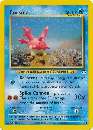 Corsola (37/75) [Neo Discovery Unlimited] | Black Swamp Games