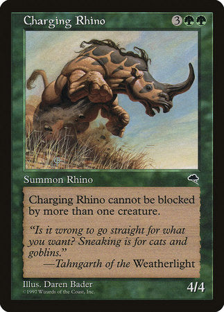 Charging Rhino [Tempest] | Black Swamp Games