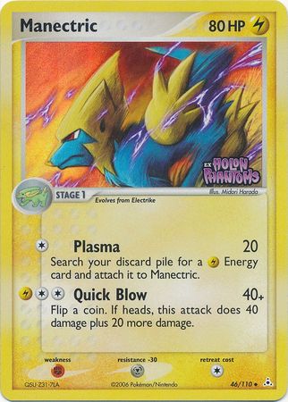 Manectric (46/110) (Stamped) [EX: Holon Phantoms] | Black Swamp Games