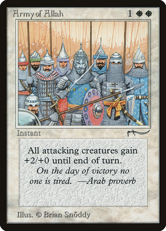 Army of Allah (Light Mana Cost) [Arabian Nights] | Black Swamp Games