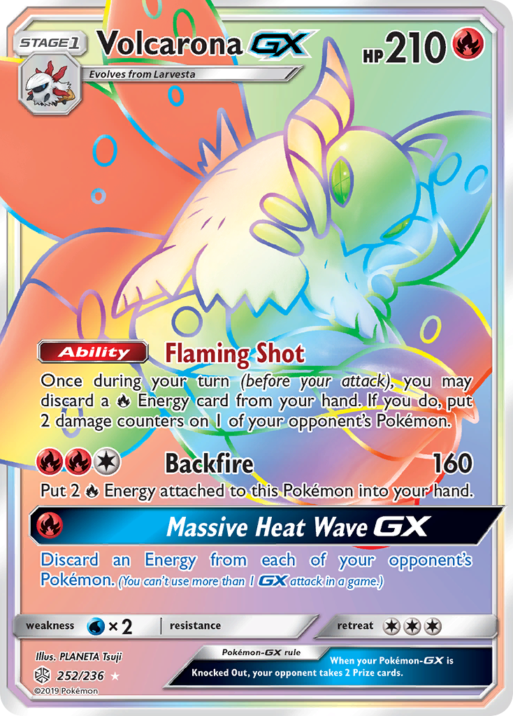 Volcarona GX (252/236) [Sun & Moon: Cosmic Eclipse] | Black Swamp Games