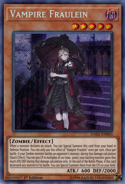 Vampire Fraulein [DASA-EN003] Secret Rare | Black Swamp Games