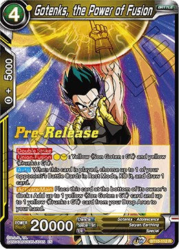 Gotenks, the Power of Fusion (BT10-112) [Rise of the Unison Warrior Prerelease Promos] | Black Swamp Games