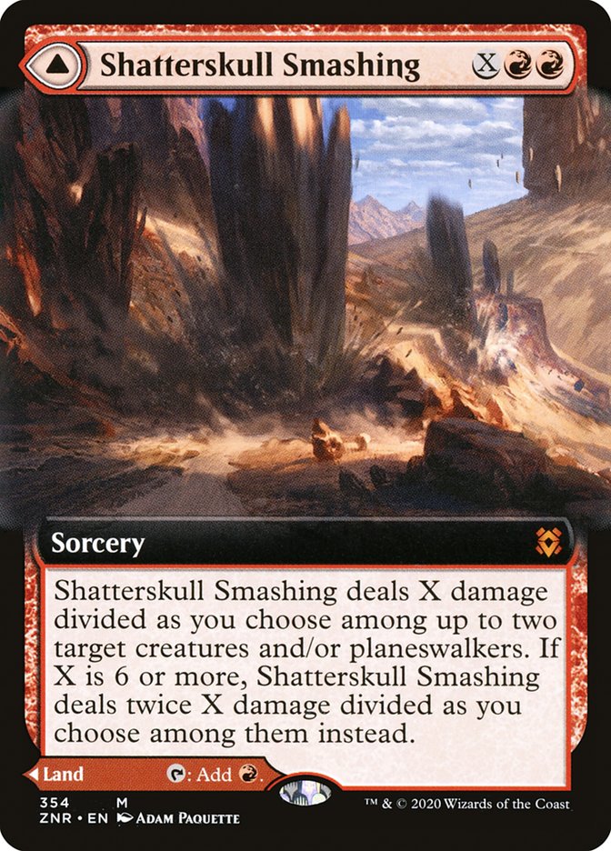 Shatterskull Smashing // Shatterskull, the Hammer Pass (Extended Art) [Zendikar Rising] | Black Swamp Games