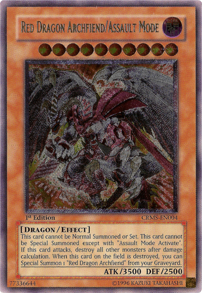 Red Dragon Archfiend/Assault Mode [CRMS-EN004] Ultimate Rare | Black Swamp Games