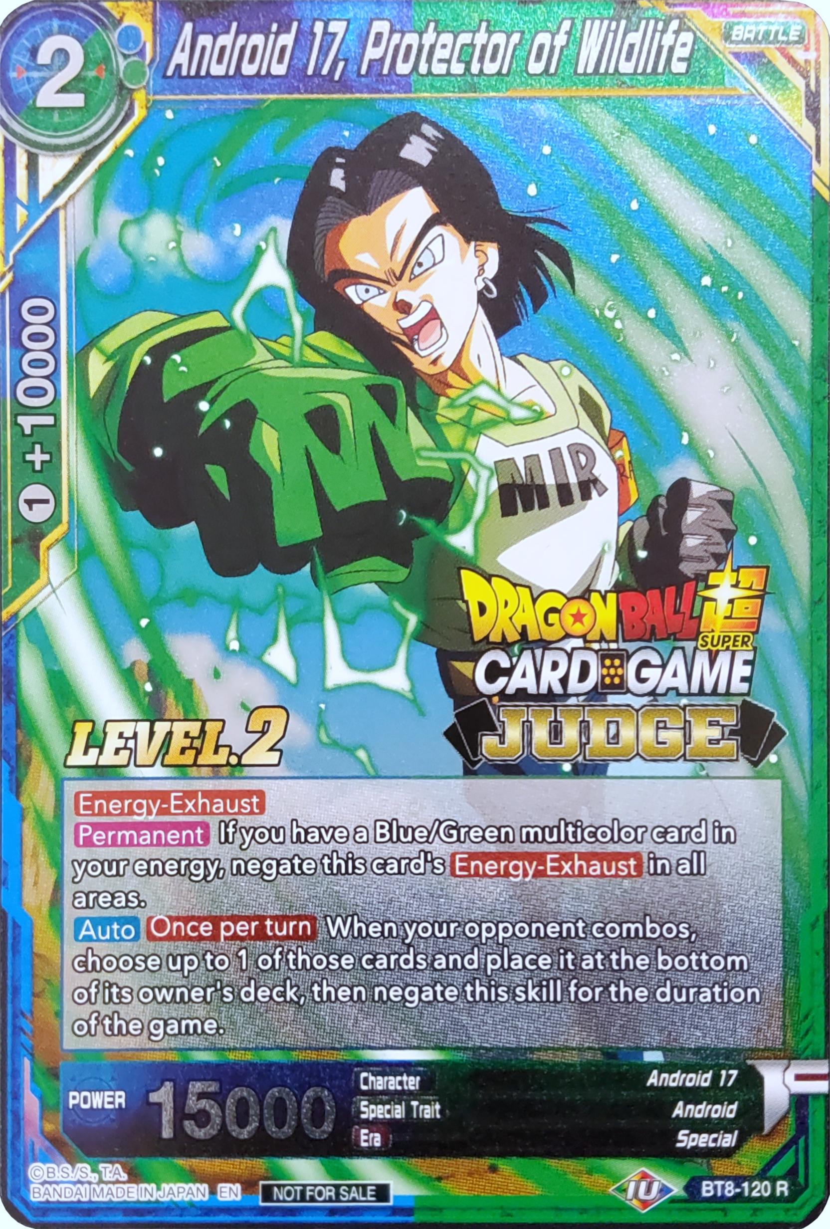Android 17, Protector of Wildlife (Level 2) (BT8-120) [Judge Promotion Cards] | Black Swamp Games