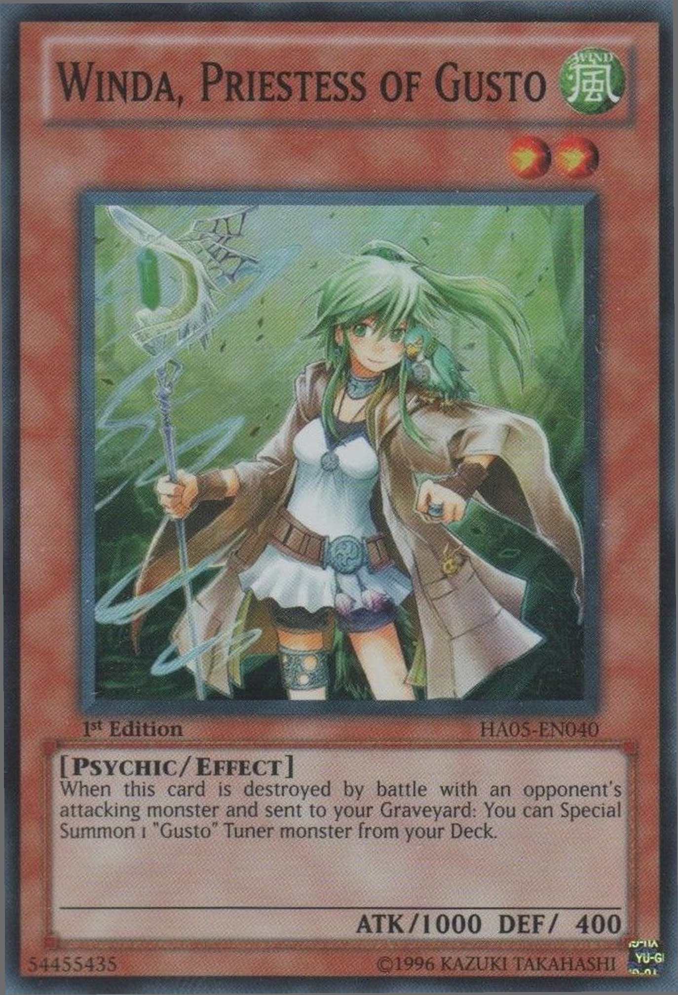 Winda, Priestess of Gusto [HA05-EN040] Super Rare | Black Swamp Games