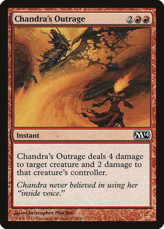 Chandra's Outrage [Magic 2014] | Black Swamp Games