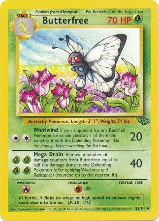 Butterfree (33/64) [Jungle Unlimited] | Black Swamp Games